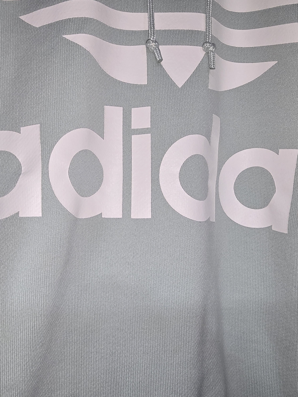 adidas Originals Women’s L Gray Trefoil Logo Pullover Hoodie Sweatshirt - Picture 3 of 12